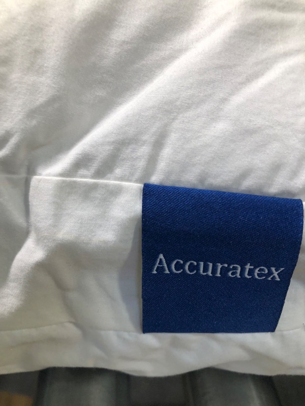 Photo 1 of ACCURATEX Premium Bed Pillows King Size Set of 2, Shredded Memory Foam Pillow Hybrid with Fluffy Down Alternative Fill Removable Cotton Cover, Adjustable Firm Pillow for Side,Back,Stomach Sleepers