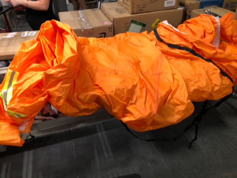 Photo 1 of AUQDD 6-Layers PEVA New Material Sedan Full Padded Car Cover Waterproof All Weather Weatherproof UV Sun Protection Snow Dust Storm Resistant Outdoor Exterior Custom Form-Fit Straps 188"-198" Orange
