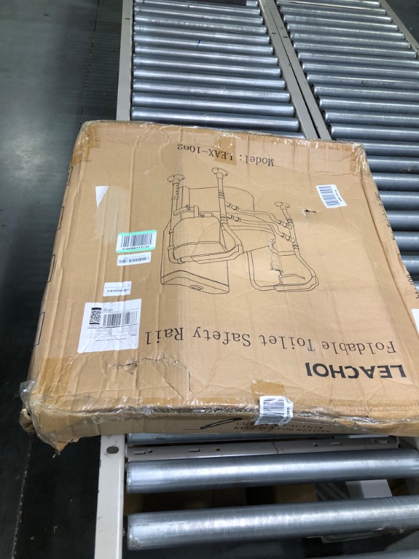 Photo 1 of LEACHOI Toilet Safety Rails for Elderly (400 lbs), Toilet Rails for Elderly Free Standing, Heavy Duty Toilet Safety Frame with Arms, Handicap Toilet Seat, Height & Width Adjustable