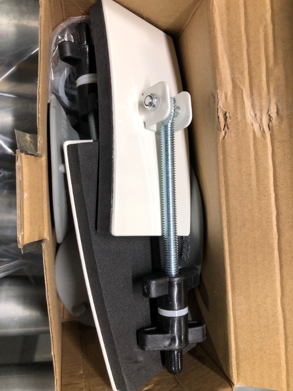 Photo 1 of LEACHOI Toilet Safety Rails for Elderly (400 lbs), Toilet Rails for Elderly Free Standing, Heavy Duty Toilet Safety Frame with Arms, Handicap Toilet Seat, Height & Width Adjustable