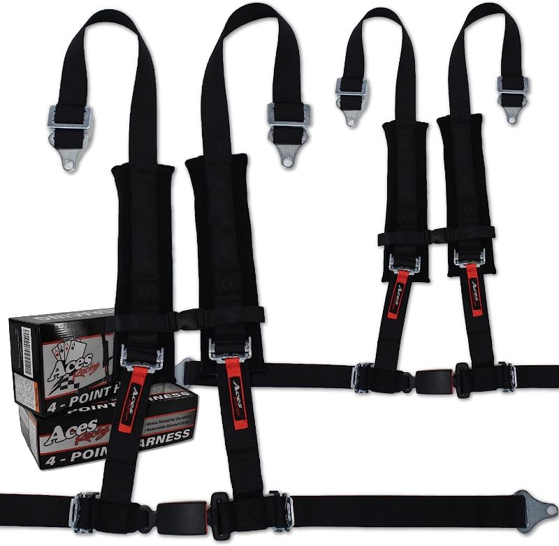 Photo 1 of 4 Point Harness with 2 Inch Padding (Ez Buckle Technology) (Black)