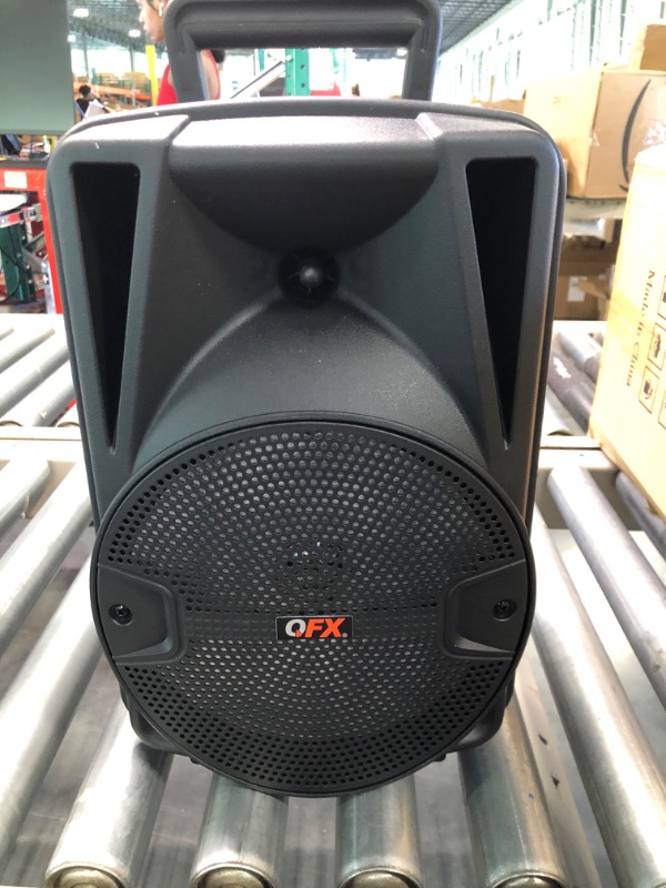 Photo 4 of PBX-800TWS 8-Inch Bluetooth Stereo PA System Comes with 2X 8 Speakers and 2X Stands, 2X Microphones, and a Remote Control