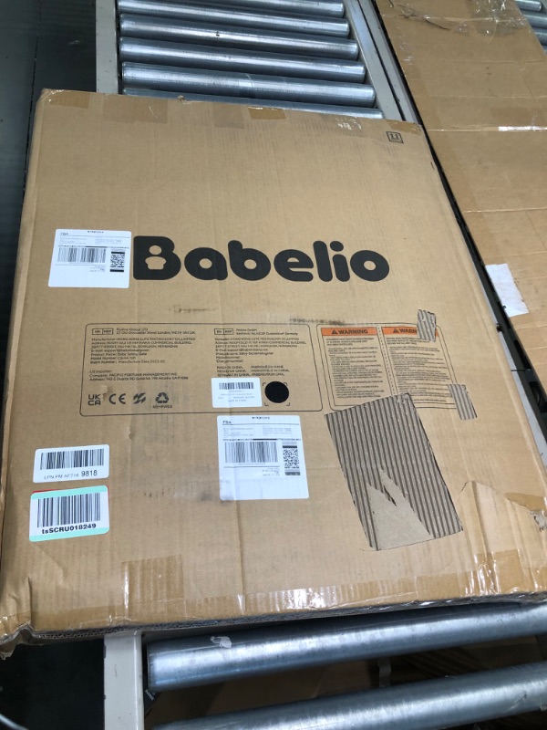Photo 1 of Babelio Metal 26-40“ Baby Gate Pet Gate with Wall Protectors, Safety Gate for Child and Pets, Pressure Mounted Gate with Door for Stair and Doorway
