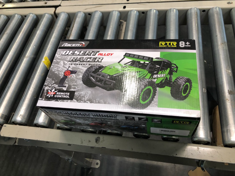 Photo 2 of RACENT RC Truck 1/16 Scale Remote Control Car Off-Road Remote Control Monster Truck Desert King Suvs with Lights All Terrain RC Car Toy Gift for Kids or Adults, Boys or Girls Green