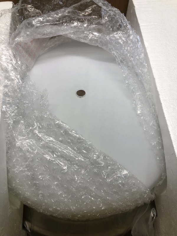 Photo 1 of Akicon Ultra Quiet 110 CFM Round Exhaust Bathroom Fan with Light and Nightlight Brushed Nickel (3x9W GU24 Base LED Bulbs and 1pcs E12 Nightlight Included)