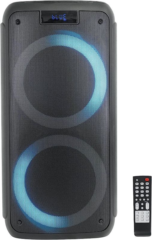 Photo 1 of Xtrasaver Norcent Dual 6.5" Party Portable Bluetooth Speaker with Sound Activated Lights Battery Powered Rechargeable 3600 mAH 5 Hours Play Time NSP-26 (6.5 Inch)
