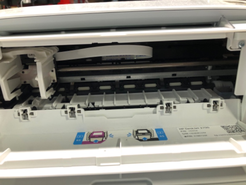 Photo 1 of HP DeskJet 3755 Compact All-in-One Wireless Printer - Stone Accent (J9V91A) and Ink-Cartridges - 4 Colors Stone Printer + Standard Ink