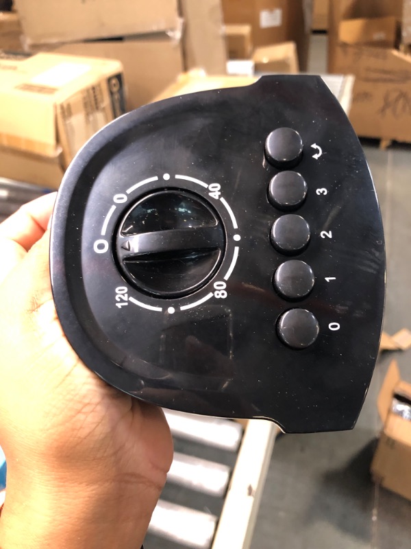 Photo 1 of PELONIS 30 Inch Oscillating Tower Fan with 3 Speed Settings and Auto-off Timer, Standing Fan PFT28A2BBB, Black Black 30-inch