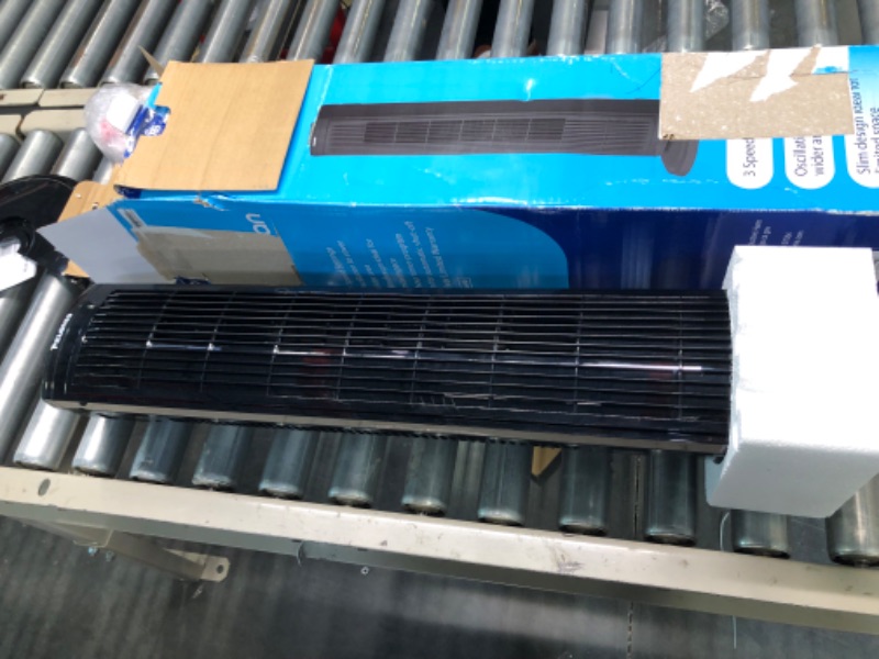 Photo 1 of PELONIS 30 Inch Oscillating Tower Fan with 3 Speed Settings and Auto-off Timer, Standing Fan PFT28A2BBB, Black Black 30-inch