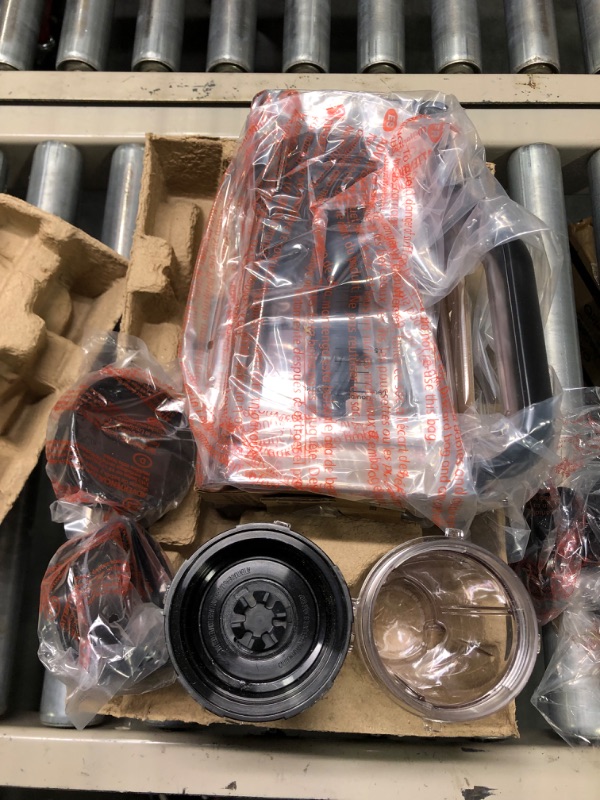 Photo 7 of Ninja BL770 Mega Kitchen System, 1500W, 4 Functions for Smoothies, Processing, Dough, Drinks & More, with 72-oz.* Blender Pitcher, 64-oz. Processor Bowl, (2) 16-oz. To-Go Cups & (2) Lids, Black BL770 Black