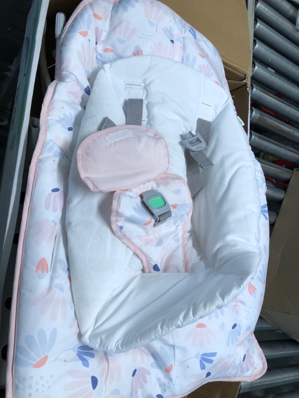 Photo 3 of Ingenuity Keep Cozy 3-in-1 Grow with Me Vibrating Baby Bouncer Seat & Infant to Toddler Rocker - Burst (Pink), Newborn and up