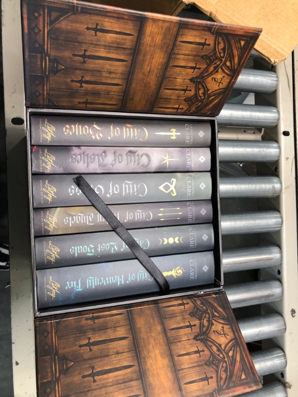 Photo 4 of Annotated The Mortal Instruments Box Set of 6 | Litjoy Special Edition Hardcover | City of Bones, City of Ashes, City of Glass, City of Fallen Angels, City of Lost Souls, City of Heavenly Fire Hardcover
