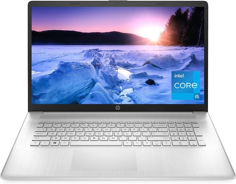 Photo 1 of HP 17-inch Laptop, 11th Generation Intel Core i5-1135G7, Iris Xe Graphics, 8 GB RAM, 256 GB SSD, Windows 11 Home (17-cn0025nr,Natural Silver)
