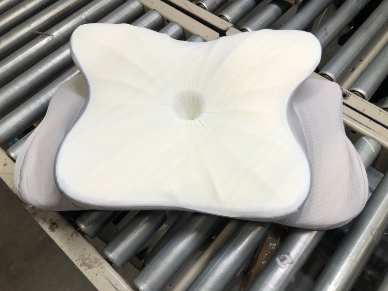 Photo 1 of DONAMA Cervical Pillow for Neck Pain Relief, 2 Pack Contour Memory Foam Pillows,Ergonomic Orthopedic Neck Support Pillow for Side,Back and Stomach Sleepers with Breathable Pillowcase White Queen Size(24.8"Lx14.96"Wx5.51"H)-2Pack