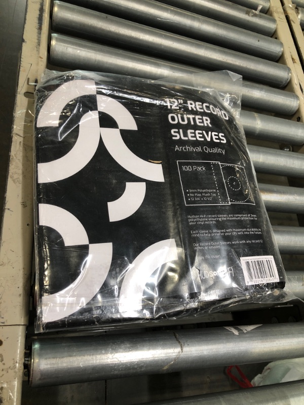 Photo 1 of Hudson Hi-Fi Vinyl Record Outer Sleeves Covers - Premium Clear Vinyl Record Sleeve 100-Pack - Protect Your LP Albums from Scratches, Dirt & Dust - 3mm Thick No-Acid Exterior Disc Cover 100 Outer