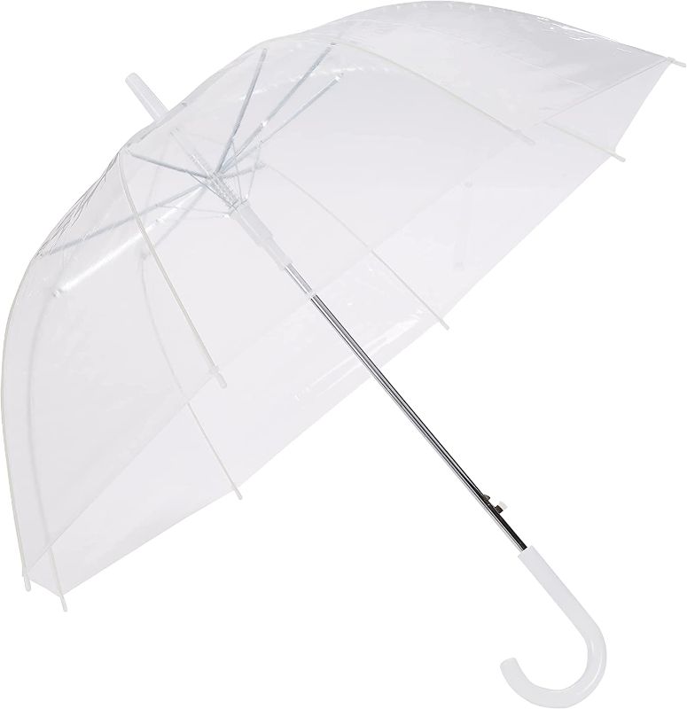 Photo 1 of Amazon Basics Clear Bubble Umbrella, Round