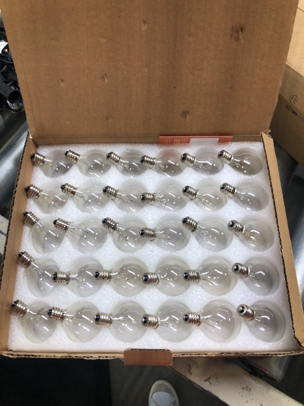 Photo 1 of addlon Outdoor String Lights, 48FT G40 Globe Patio Lights, UL Listed Deck Lights, Waterproof Connectable Hanging Lights for Bistro Garden Porch Party Tents 48FT Black-G40 Bulbs