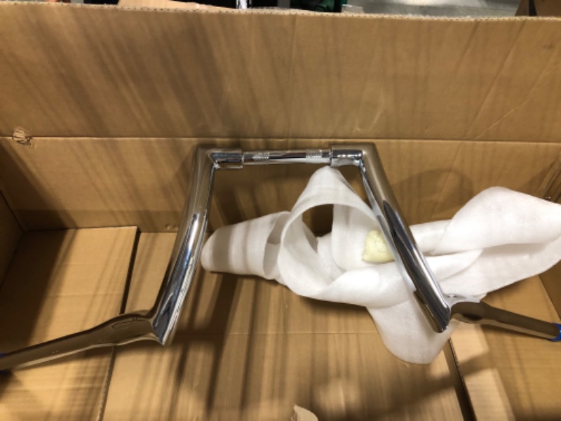 Photo 1 of Meathook 1.5 Inch Solid Ape Hangers for Harley Dyna, Softail, Sportster, Touring(12" Chrome)
