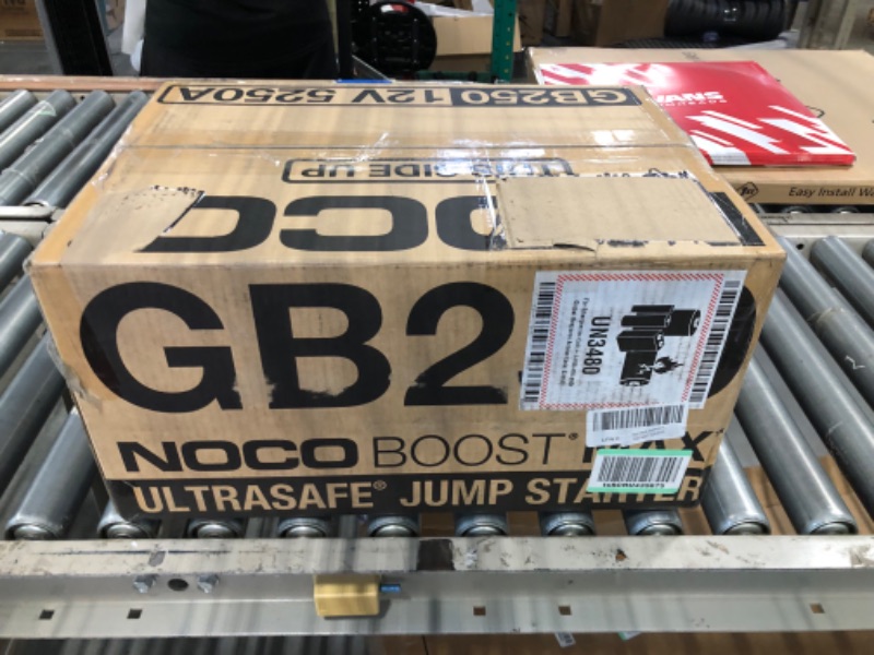 Photo 1 of NOCO Boost Max GB250 5250 Amp 12-Volt UltraSafe Portable Lithium Jump Starter Box, Battery Booster Pack, and Commercial Jumper Cables for Gasoline and Diesel Engines Up to 16-Liters