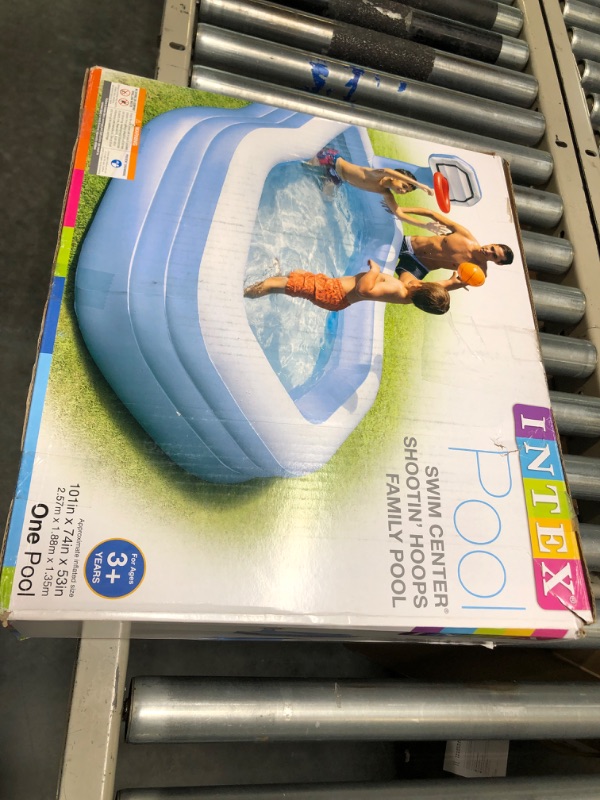 Photo 2 of Intex Shootin' Hoops Swim Center Family Pool, for Ages 3+, Multicolor