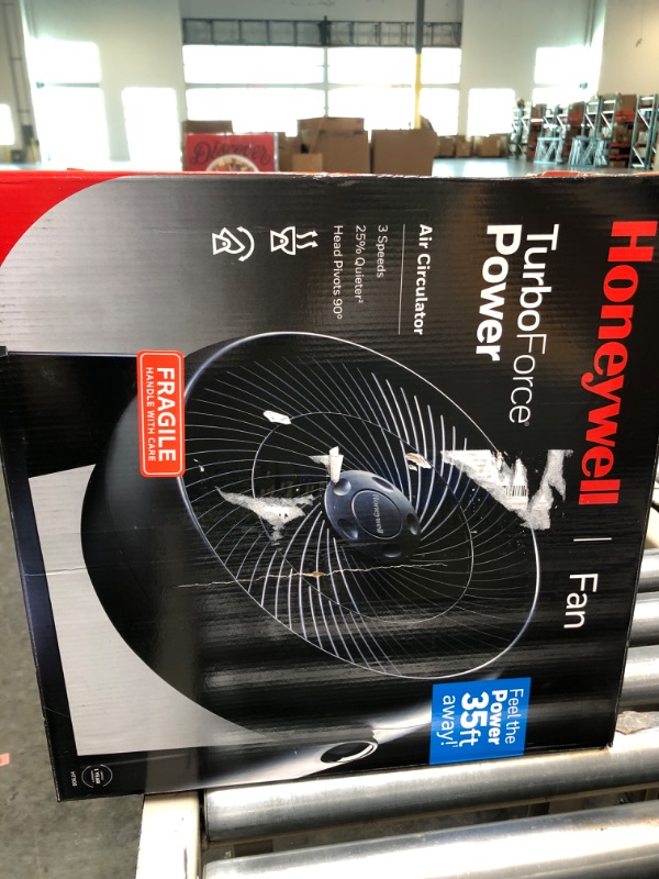 Photo 1 of 12 in. 3 Speed Whole Room Circulator Floor Fan
