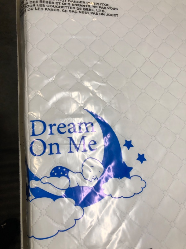 Photo 3 of Dream On Me Holly 3” Fiber Portable, Greenguard Gold Certified, Waterproof Vinyl Cover, Lightweight bassinett Mattress, White