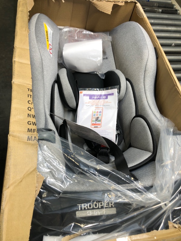 Photo 3 of Baby Trend Trooper 3-in-1 Convertible Car Seat, Moondust (CV01C87B)