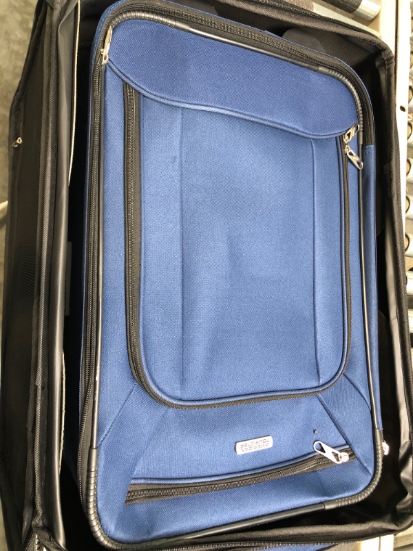 Photo 1 of American Tourister Fieldbrook XLT Softside Upright Luggage, Navy, 4-Piece Set (BB/DF/21/25) 4-Piece Set (BB/DF/21/25) Navy