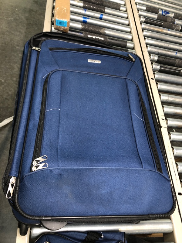 Photo 4 of American Tourister Fieldbrook XLT Softside Upright Luggage, Navy, 4-Piece Set (BB/DF/21/25) 4-Piece Set (BB/DF/21/25) Navy