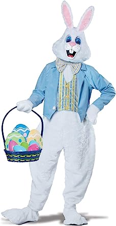 Photo 1 of Adult Deluxe Easter Bunny Costume Large/X-Large Multi-colored