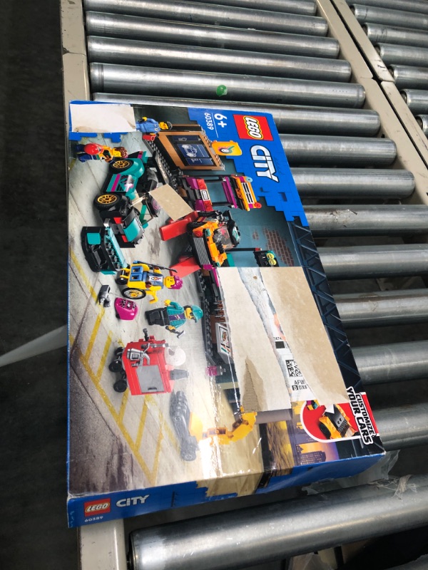 Photo 2 of LEGO City Custom Car Garage 60389, Toy Set with 2 Customizable Cars, Mechanic Workshop and 4 Minifigures, Birthday Gift Idea for Boys and Girls Ages 6 Plus Years Old & City Penguin Slushy Van 60384 Frustration-Free Packaging + Recycling Truck