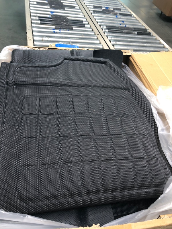 Photo 2 of Tesla Model 3 Floor Mats Tesla Model 3 All Weather Floor mats 2023 2022 2021 Tesla Model 3 Accessories Anti-Slip Waterproof Floor Liners Cargo Rear Trunk Mat Interior Accessories