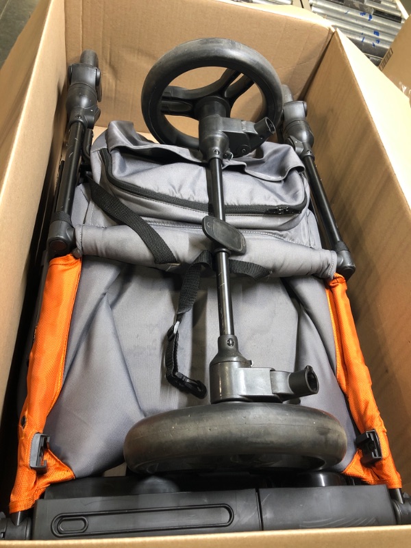 Photo 1 of Jeep Sport All-Terrain Stroller Wagon by Delta Children - Includes Canopy, Parent Organizer, Adjustable Handlebar, Snack Tray & Cup Holders, Grey/Bonfire