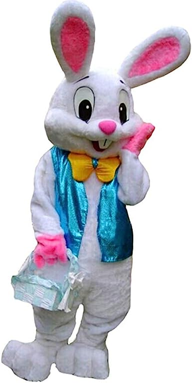 Photo 1 of MatGui Easter Party Rabbit Costume Bunny Mascot Costume Adult Size Fancy Dress