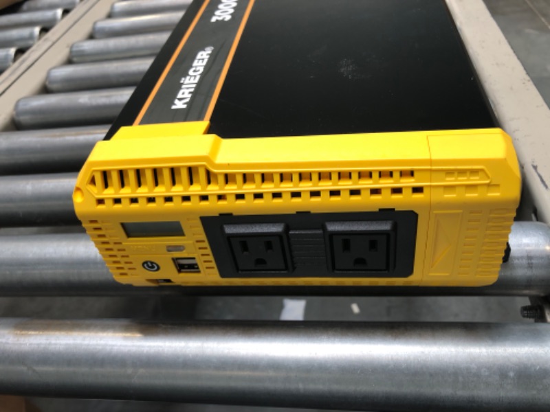 Photo 1 of Krieger 3000W Pure Sine Wave Inverter 12V DC to 110V AC Converter for RV, Truck, Off-Grid Solar Power Inverter 12V to 110V W/Built-in 5V/2.1A USB Port, AC Hardwire Port, Remote Cables Fuse Included 3000 Watt