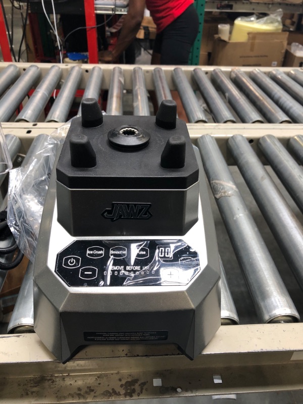 Photo 2 of JAWZ High Performance Blender, 64 Oz Professional Grade Countertop Blender, Juicer, Smoothie or Nut Butter Maker, Precision Smart Touch Variable Speed, Stainless Steel Blades, Silver Precision Touch