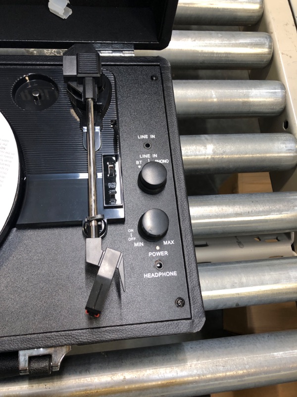Photo 1 of Victrola Vintage 3-Speed Bluetooth Portable Suitcase Record Player with Built-in Speakers | Upgraded Turntable Audio Sound| Includes Extra Stylus | Marsala (VSC-550BT-ML) Marsala Record Player
