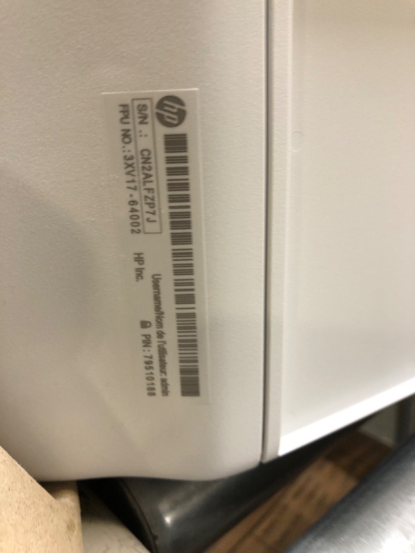 Photo 1 of HP DeskJet 2755e Wireless Color All-in-One Printer with bonus 6 months Instant Ink (26K67A), white