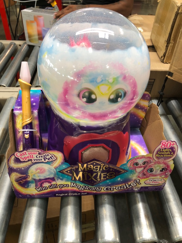 Photo 1 of Magic Mixies Magical Misting Crystal Ball with Interactive 8 inch Pink Plush Toy and 80+ Sounds and Reactions
