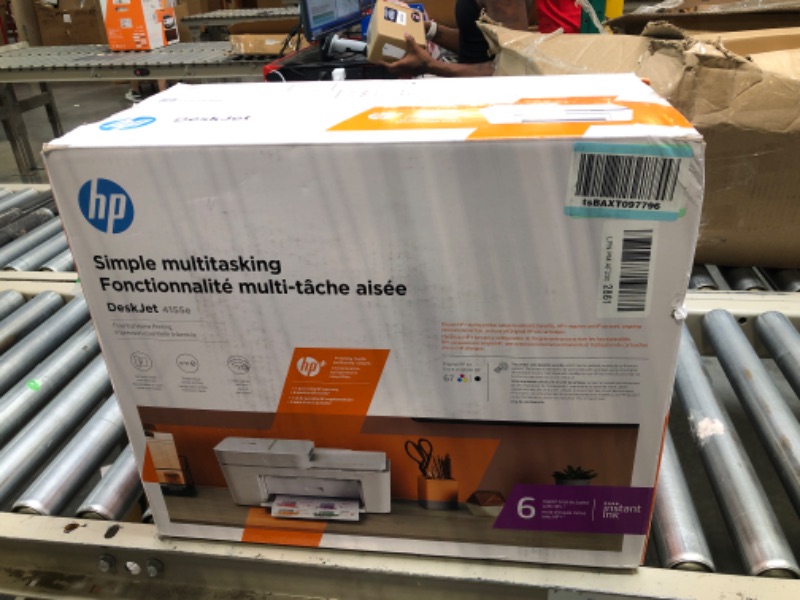 Photo 7 of HP DeskJet 4155e Wireless Color All-in-One Printer & 67XL Tri-Color High-Yield Ink Cartridge | 3YM58AN & 67XL Black High-Yield Ink Cartridge | 3YM57AN Printer + Tri-color Ink + Black Ink