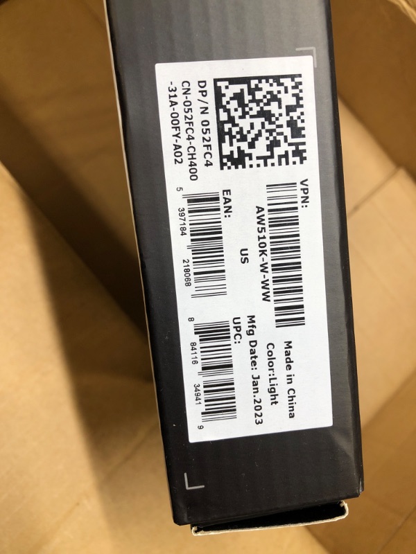Photo 1 of Alienware New Low-Profile RGB Gaming Keyboard AW510K Light, Alienfx Per Key RGB Lighting, Media Controls and USB Passthrough, Cherry MX Low Profile Red Switches, Lunar Light Keyboard Multicolor