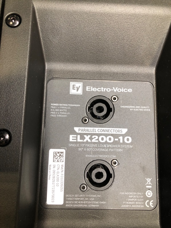 Photo 3 of Electro-Voice ELX200-10 10" 1200W 2-Way Full Range Passive Loudspeaker ELX200-10 Loudspeaker