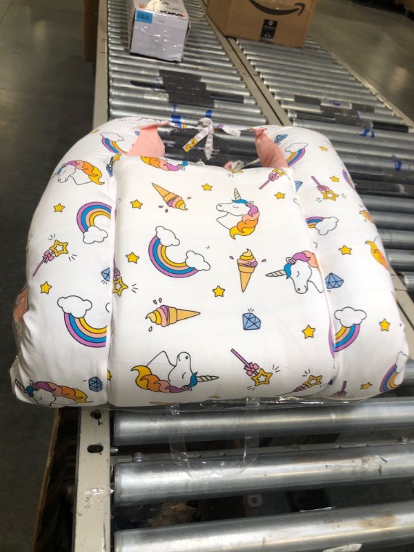 Photo 1 of Baby Lounger Cover Baby Nest Cover for Baby Girls Boys Soft Breathable Sleep Bed Cover Fits 0-24 Months Newborn Infant Babies Unicorn one size
