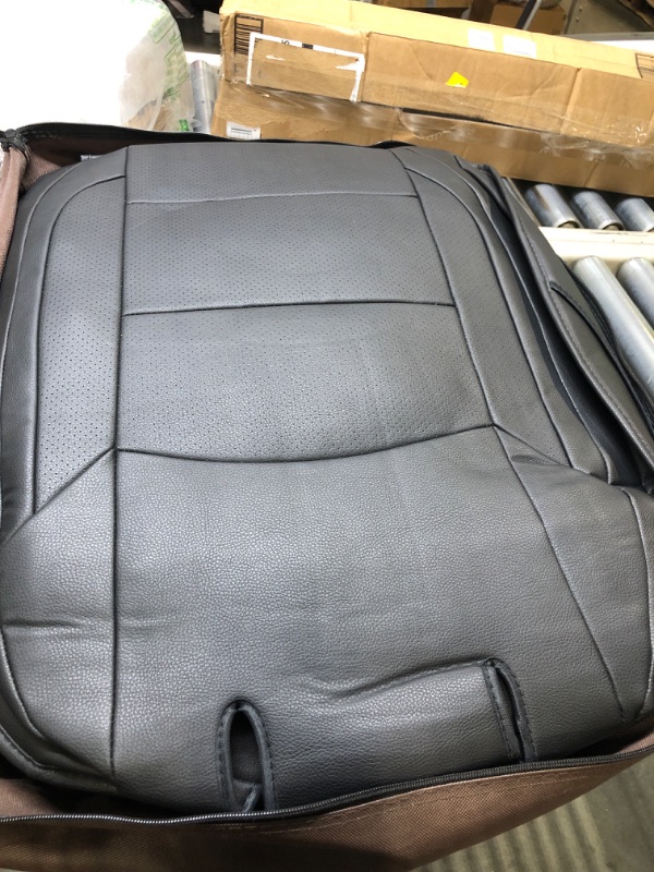 Photo 3 of OASIS AUTO 2010-2019 Outback & Legacy Custom Fit Leather Seat Covers (2015-2019 Outback, Black) 2015-2019 Outback BLACK