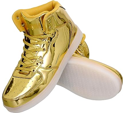 Photo 1 of Gary Majdell Sport Men's Shiny Multiple Colors Liquid Metallic High Top Lace-Up Casual Sneakers size ***36***