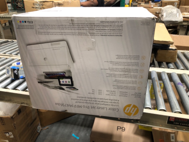 Photo 2 of HP - LaserJet Pro Wireless Color All-In-One Laser Printer - White