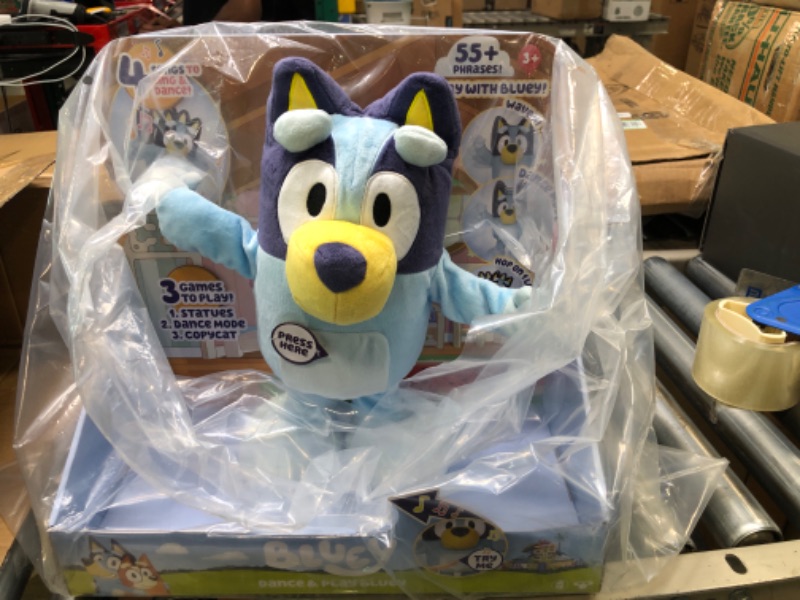 Photo 2 of Bluey Dance and Play 14" Animated Plush | Over 55 Phrases and Songs, Multicolor