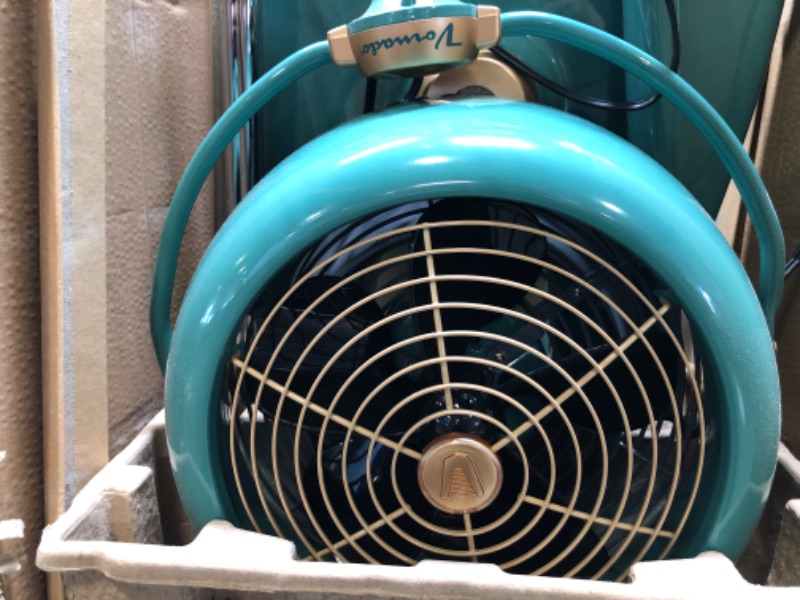 Photo 3 of Vornado VFAN Sr. Pedestal Vintage Air Circulator Fan, Green & VFAN Sr. Vintage Air Circulator Fan, Green