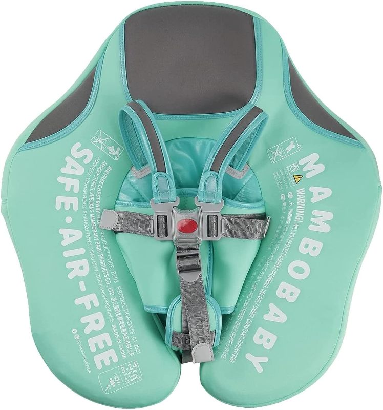 Photo 1 of Baby Pool Float for 3-24 Months Non Inflatable Soft Solid Floaties for Toddlers Adjustable Safe Shoulder Infant Swim Float, No Flip Over Swimming Float Smart Swim Trainer