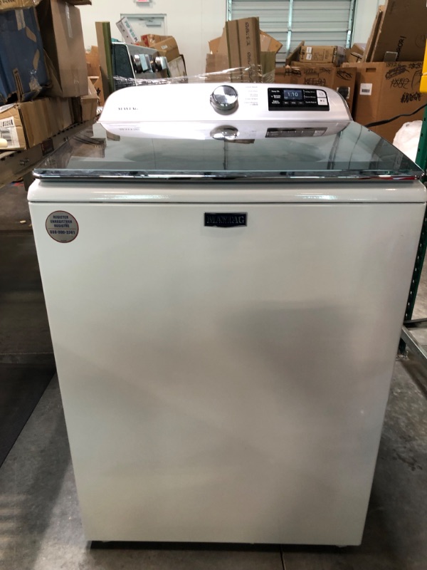 Photo 2 of Maytag 28 Inch Wide 4.7 Cu. Ft. Top Loading Washing Machine with Quick Wash Cycle                                              ***********Lightly used********                                                              